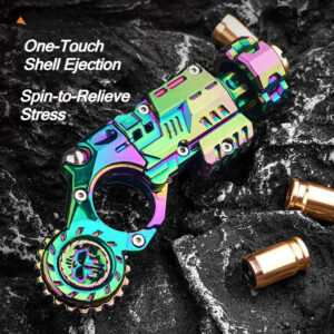 FidgetFuel Shell-Ejecting Alloy Pistol Fidget Toy Set