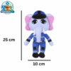 Bubba Bubbaphant (2) Bubba Bubbaphant blue elephant police plush toy