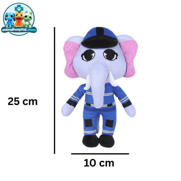 Bubba Bubbaphant (2) Bubba Bubbaphant blue elephant police plush toy