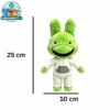 Green intern plush toy with white shirt and grey pocket. Animal hospital anomaly game plush toy roblox