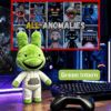 Green intern plush toy with white shirt and grey pocket. Animal hospital anomaly game plush toy roblox