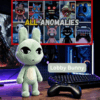 Lobby Bunny light green plush toy on display