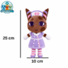 Nurse Plush Type C brown cat plush in nurse dress