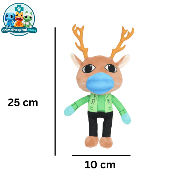 Paramedic plush in a green shirt and black trousers
