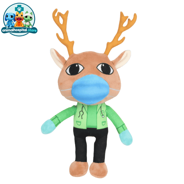 Paramedic plush in a green shirt and black trousers