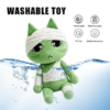 Patient Plush Type C green cat plush with bandages