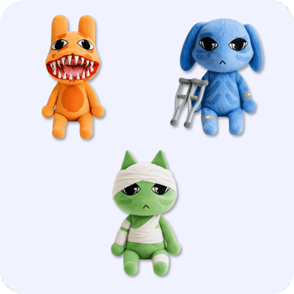 Patient Plush Bundle three-piece set Patient Plush Bundle of three Animal Hospital plushes