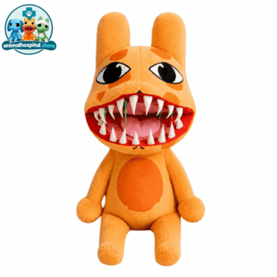 Patient Plush Type B Orange rabbit plush Patient Plush Type B with sharp teeth