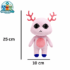Pink Antlered (2) Pink Antlered Anomaly plush with pink antlers and blue feet