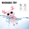 Pink Antlered (3) Pink Antlered Anomaly plush with pink antlers and blue feet