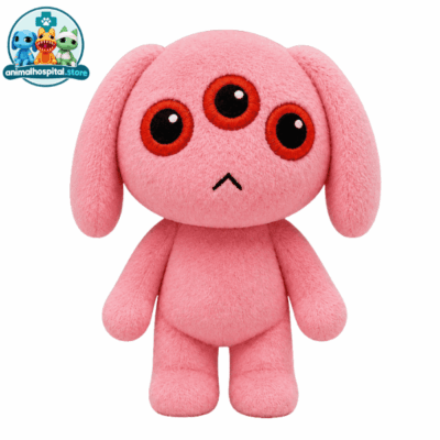 Pink Three-Eyed Anomaly Pink Three-Eyed Anomaly plush with three red eyes