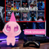 Pink Unicorn plush toy from the Animal Hospital collection