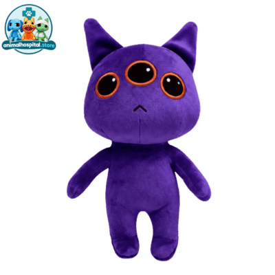 Purple Three-Eyed Purple Three-Eyed Anomaly plush with golden-orange eyes
