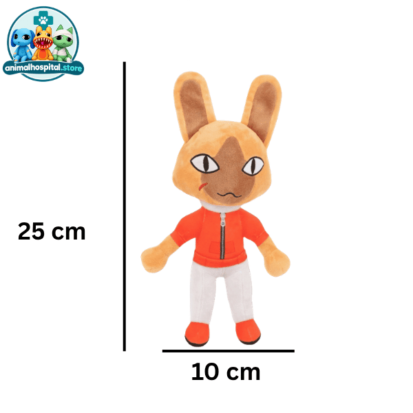 Rascal (2) Rascal the orange monkey plush in an orange jacket