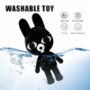 Ratthew (3) Ratthew black rat plush with large ears, 25-28 cm