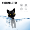 Secret Agent black cat plush in a suit and tie