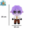 Secretary Plush Type B with purple curly hair and glasses