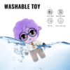 Secretary Plush Type B with purple curly hair and glasses