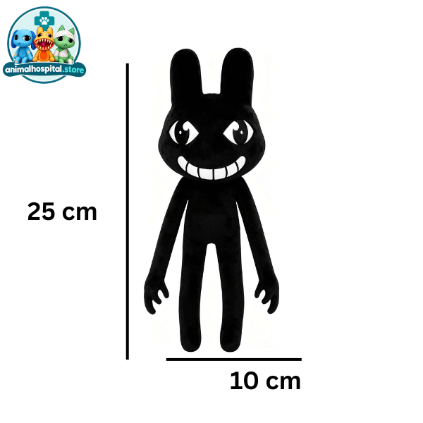 Stalker (2) Black colored stalker in animal hospital anomaly game - plush toy - roblox game character