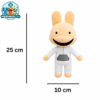 Intern yellow rabbit plush with grey pocket plush