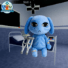 Injured Patient Blue Dog Plush – Animal Hospital Anomaly Collectible Roblox Store